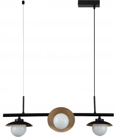 Люстра подвесная Corazza V000281 (10015/4P Black) (220V, на тросе, шар)