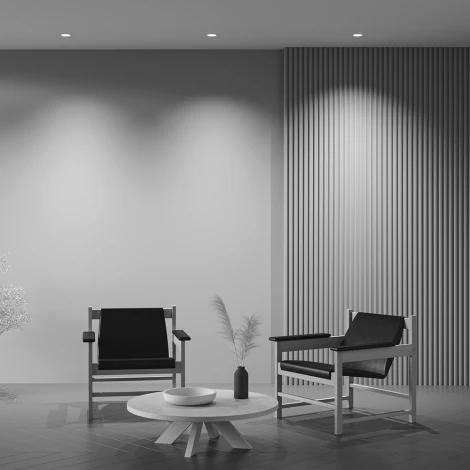 Встраиваемый светильник под гипсокартон Wise 3000K 10W Maytoni DL057-10W3K-W (LED, 220V, круглые)