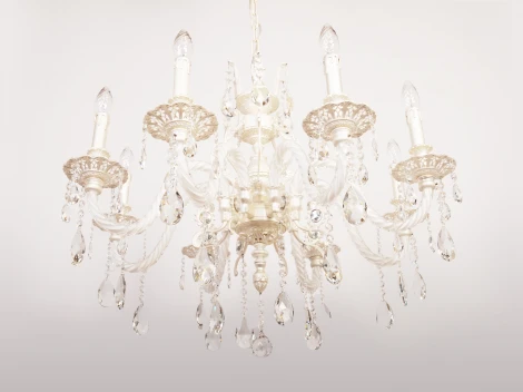 Подвесная люстра 3118/8 SV (220V, на цепи, свеча)