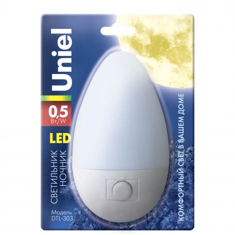 Ночник Uniel DTL-303-Овал/White/3LED/0,5W