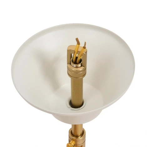 Люстра подвесная Lumion Mitrim 8374/3 латунь/белый/прозрачный, металл/текстиль/хрусталь E27 3*60W 220V