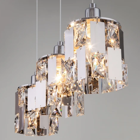 Подвесной светильник Eurosvet Scoppio 50101/3 хром (220V, на проводе)