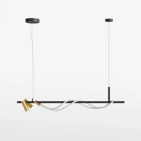 Подвесной светильник с гибким неоном Tau MOD166PL-L30GB3K Maytoni (LED, 220V, на тросе)