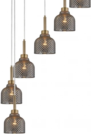 Подвесной светильник 11039/9P Smoke Indigo Caramella V000434