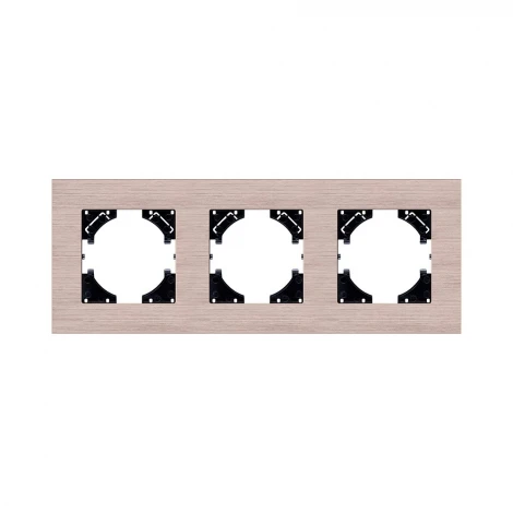 Рамка 3-постовая золотой Kollinger Reflex AL RA3GD