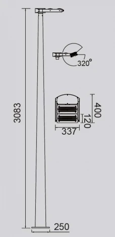 Наземный фонарь светодиодный Oasis Light LEDSPOT W6145-2 Bl