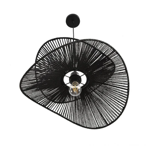 Подвесной светильник Lumion Rope 8382/1 черный, металл/джутовый шнур E27 40W 220V