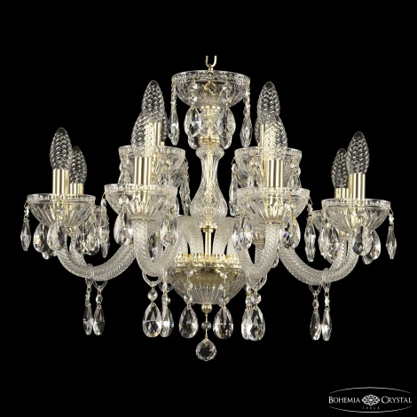Подвесная люстра Bohemia 5417 5417/8+4/195 G Clear/M-1G