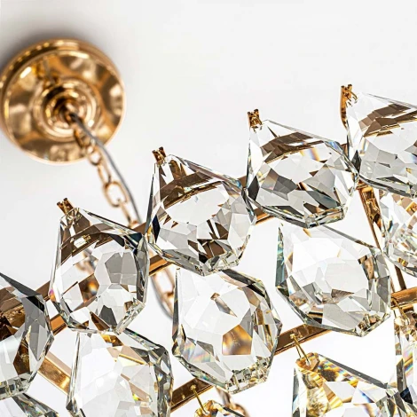 Подвесная люстра хрустальная Modelux MODELUX ML.2363.24 GD