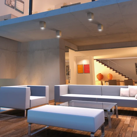 Потолочный светильник уличный Mantra Levi 7187 (220V, куб, IP65)