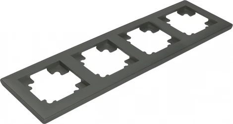 Рамка на 4 поста (графит) Stekker Катрин 39810