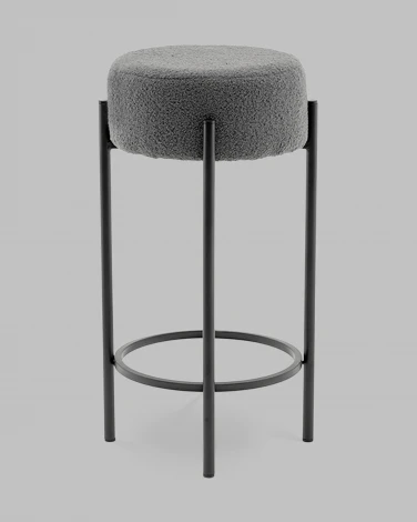 Стул барный Беккет букле темно-серый Stool Group арт.УТ000041574