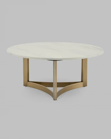 Журнальный столик Кассия 90*90 см светлая керамика Stool Group арт.УТ000041498