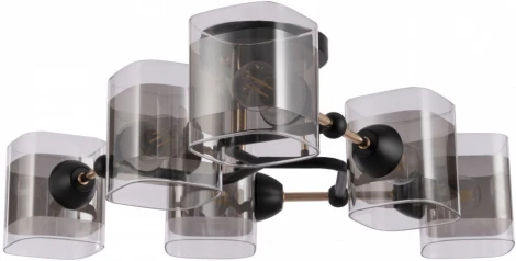 Потолочная люстра на штанге Arte Milano AMALFI 324308/6 BK+FG (220V)