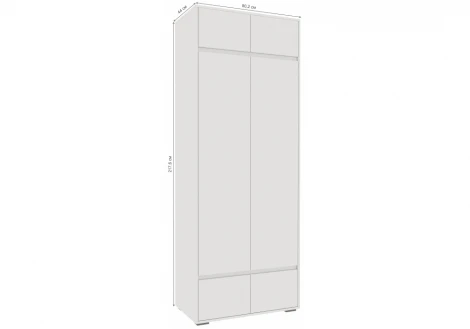 Прихожая Woodville Роут белый / графит комплектация 2