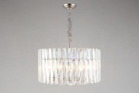 Подвесная люстра Aployt Verene APL.808.03.08 (220V, хрусталь, на цепи, свеча, круглые)