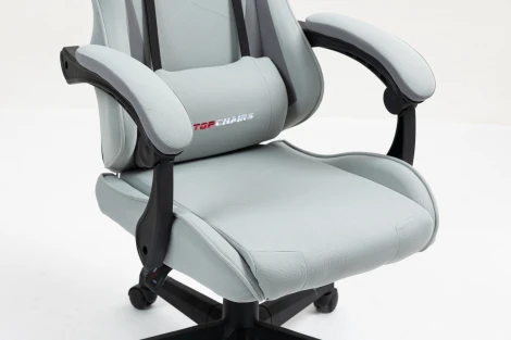 Кресло спортивное TopChairs Phantom серо-голубой арт.УТ000039475