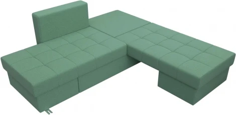 Диван трансформер Сплит (Зеленый/Рогожка) Лига Диванов арт.123387