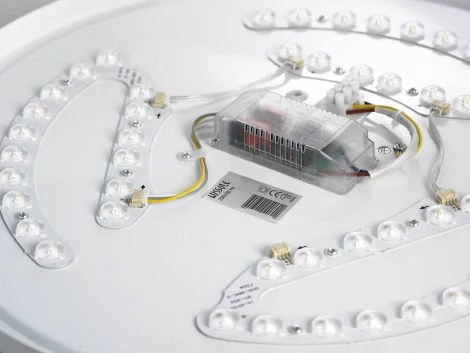 Потолочный светильник круглый IP21 светодиодный с пультом, диммером, регулировкой цветовой температуры, ночным режимом и таймером Lussole LGO МУНlight LSP-8310 (220V, круглые)