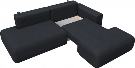 Диван угловой Лига-036 НПБ Модерн правый угол Лига Диванов (Замша) арт.127778