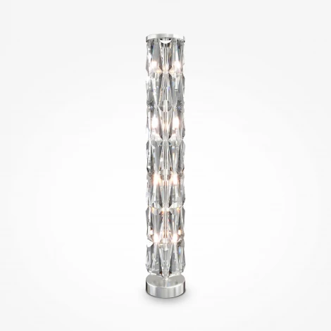 Торшер колонна Maytoni Puntes MOD043FL-08CH (220V, хрусталь, выключатель)
