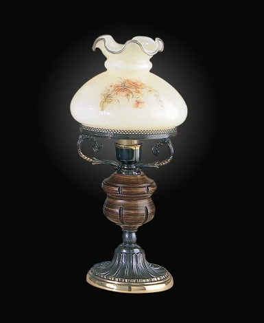 Интерьерная настольная лампа Reccagni Angelo P 2812 M (220V, цветы, под старину)