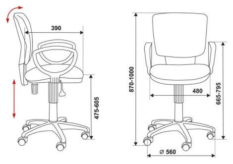 Кресло Бюрократ Ch-626AXSN серый ромбик бежевый V-01 крестовина пластик