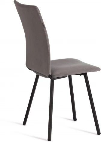 Стул обеденный La Rousse (Флок /Серый,Черный) Tetchair арт.24657