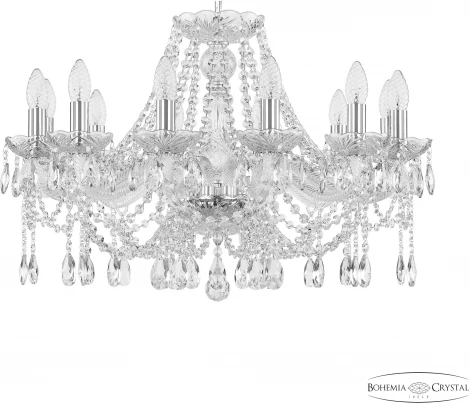 Подвесная люстра Bohemia 107 107/12/240 Ni (220V, подвески, на цепи, подсвечник, свеча)