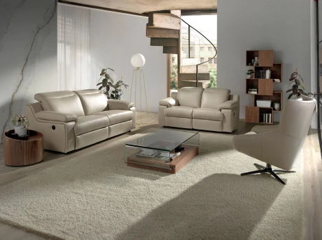 Поворотное кресло 5090/A1001-M5652 с кожаной обивкой арт.149880