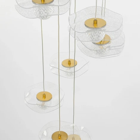 Подвесная каскадная люстра светодиодная Citilux Signature CL247057 (шарики)