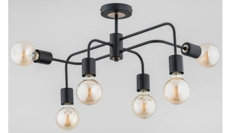 Потолочная люстра Alfa Linio Black 25496