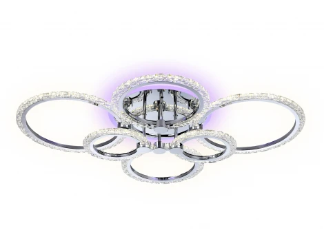 Потолочная люстра Ambrella FA FA413 (регулировка яркости, LED, 220V, пульт управления, управление смартфоном, умный дом - PC.Lamper, кольцо)