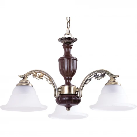 Подвесная люстра N-Light 837 837-03-03 красное дерево+бронза