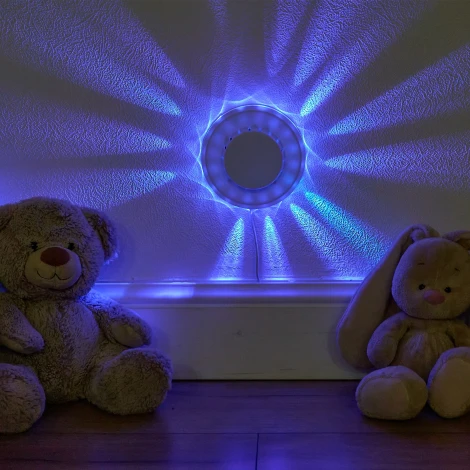 Светодиодный светильник-проектор напольный, многоцветный, горизонтальная проекция, кабель с вилкой, 220В Volpe ULI-Q304 Светодиодный светильник-проектор ULI-Q304 2,5W/RGB WHITE