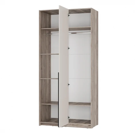 Шкаф БТС угловой Урбан ШКУ-06, Дуб смоки, Кашемир