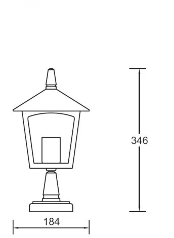 Наземный фонарь Oasis Light 15904S Gb (220V, IP23)