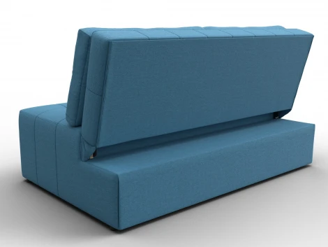 Диван прямой Лига-107 (140) (ЛДСП,Брус,Фанера,Рогожка/Голубой) Лига Диванов 134904