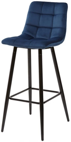 Барный стул LECCO UF910-18 NAVY BLUE, велюр 4 шт./2 кор.