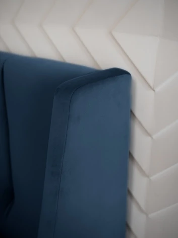 ВЕНЕЦИЯ Кровать-диван прямой синий, 140 D1 furniture арт.AAA41371008