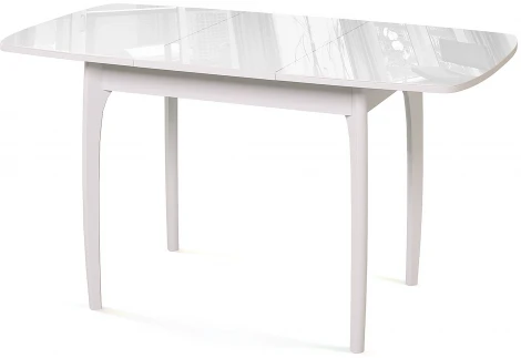 Стол М40 белый/стекло белое optiwhite Dikline 00-00060580