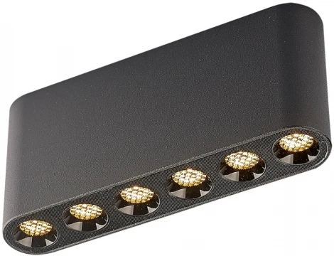 Потолочный линейный светильник Odeon Light Small 7092/15CL черный/металл/акрил LED 15W 3000K 220V