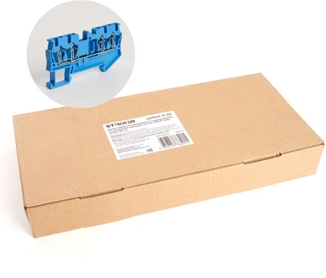 Зажим пружинный 4-х проводной проходной ЗНИ 2,5 мм2 Stekker 39971