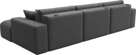 Диван угловой Лига-036 НПБ Классик Лонг правый угол Лига Диванов (Замша) арт.127801