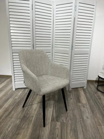 Стул M-City BRANDY WZ2042-19 галечный серый/ черный каркас