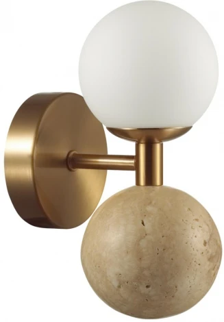 Бра Odeon Light Lolla 6625/6WL под латунь/металл/стекло/камень IP20 LED 1*6W 3000K 220V (шарики)