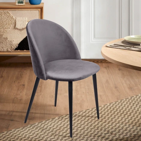 Стул Top Concept Thomas, бархат серый 27