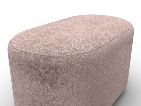 Пуф 007 (ДСП,Фанера/Пластик/Велюр/Бежевый) Лига Диванов 132378