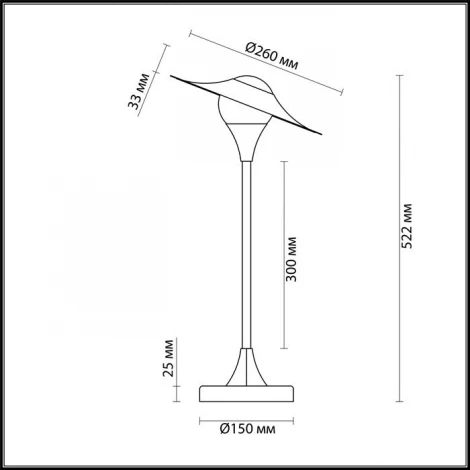 Интерьерная настольная лампа Odeon Light Barolo 4155/7TL