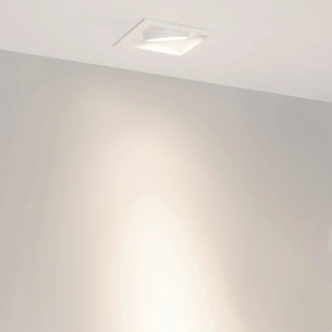 Встраиваемый светильник светодиодный MS-VORTEX-BUILT-S117x117-20W Day4000 (WH-WH, 20 deg, 230V) (Arlight, IP20 Металл) 057917